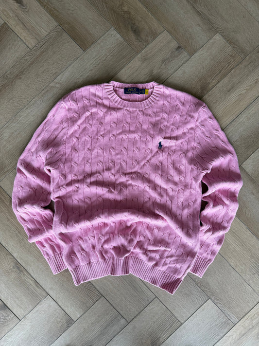 RLR Pink Cable Knit