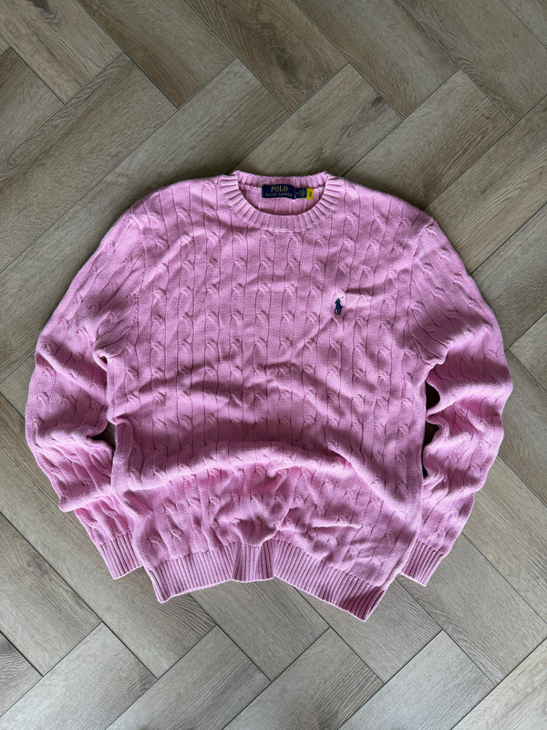 RLR Pink Cable Knit